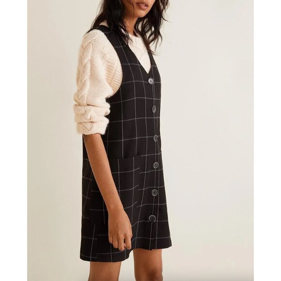 Mango Dresses & Skirts - Mango Black and White Checkered Mini Dress